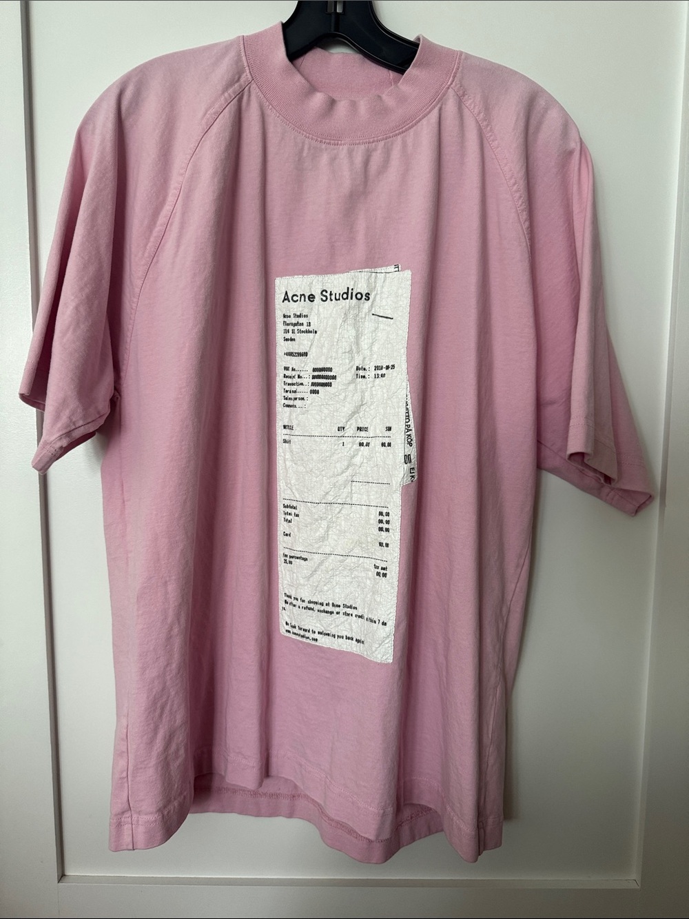 Acne Studios Men’s Pink Graphic T-Shirt